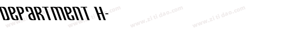 Department H字体转换